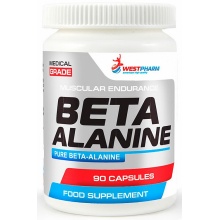 Бета-аланин WestPharm Beta Alanine 500 мг 90 капсул