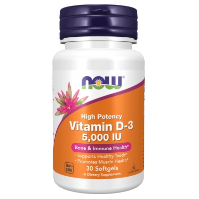  NOW Vitamin D3 5000 IU 30 