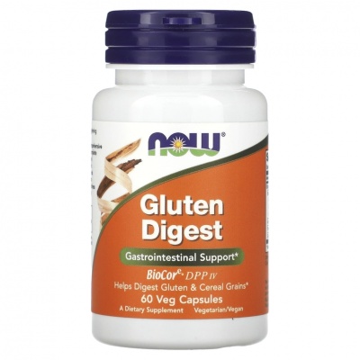 Добавка NOW Gluten Digest 60 капсул